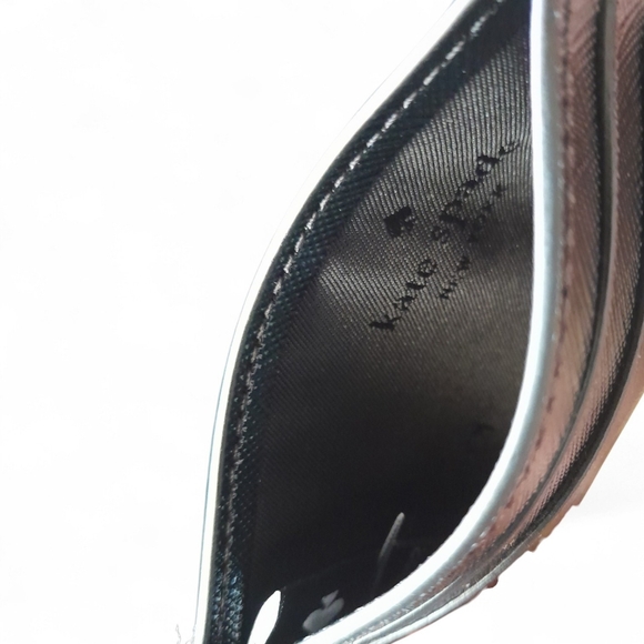 Kate Spade New York Kenzie Patent Saffiano Black Card Holder NIB - Picture 5 of 10